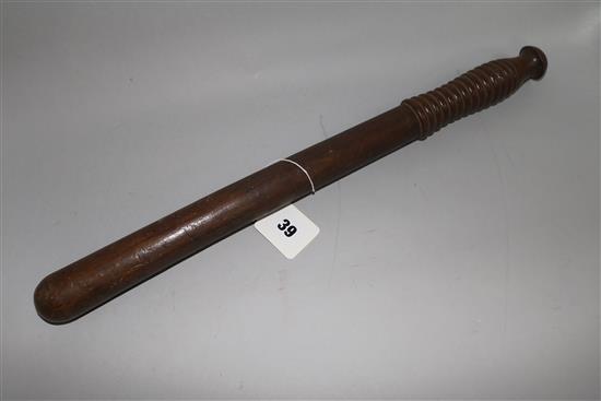 A Victorian Canadian Mounted Police truncheon